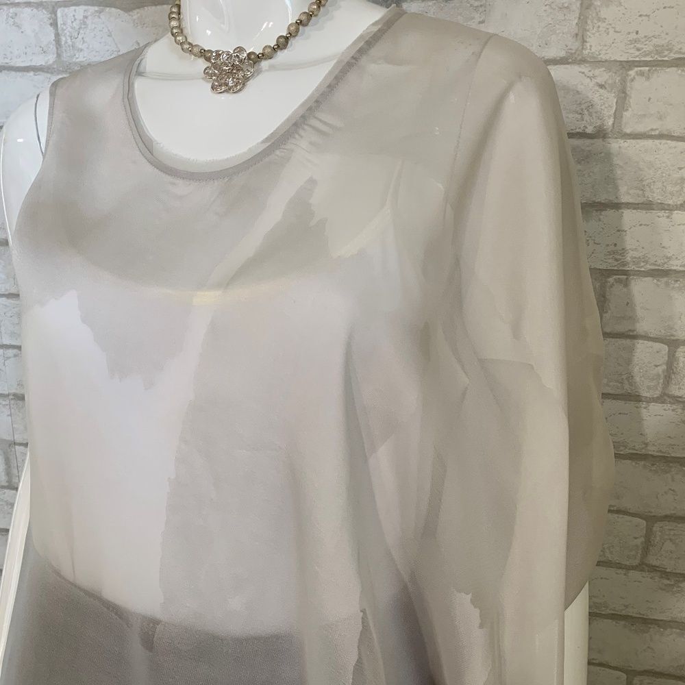 NWT Helmut Lang silk one-arm asymmetical top-S - Picture 9 of 10